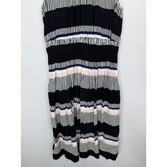 Kate Spade Sleeveless Stripe Tie Back Pocket Dress Size 2 - Picture 6 of 11